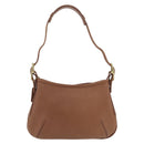 Coach Hand Bag Leather Brown Gold Auth 205368A-3