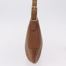 Coach Hand Bag Leather Brown Gold Auth 205368A-5