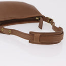 Coach Hand Bag Leather Brown Gold Auth 205368A-7