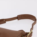 Coach Hand Bag Leather Brown Gold Auth 205368A-8