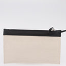 Balenciaga Navy Cabas Hand Bag Canvas White Silver 339933 Auth 205373V-24