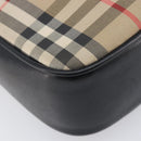 Burberrys Nova Check Shoulder Bag Canvas Beige Gold Auth 205374-16