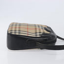 Burberrys Nova Check Shoulder Bag Canvas Beige Gold Auth 205374-3