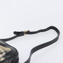 Burberrys Nova Check Shoulder Bag Canvas Beige Gold Auth 205374-14