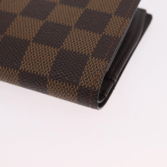 LOUIS VUITTON Ebene Porte Monnaie Billets Viennois Wallet N61664 LV Auth 205376M
