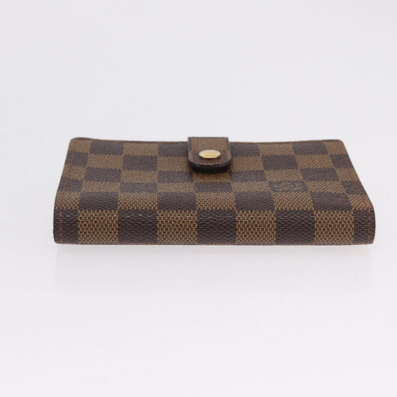 LOUIS VUITTON Ebene Porte Monnaie Billets Viennois Wallet N61664 LV Auth 205376M