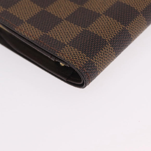 LOUIS VUITTON Ebene Porte Monnaie Billets Viennois Wallet N61664 LV Auth 205376M
