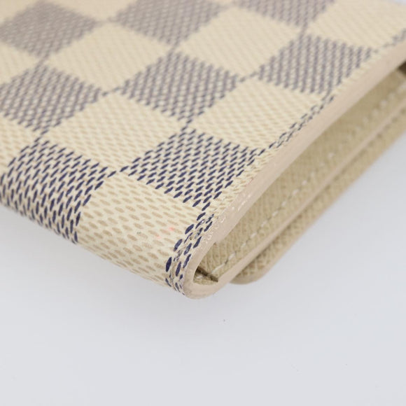 LOUIS VUITTON Damier Azur Anvelop Cult De Vuitto Case N61746 LV Auth 205377M