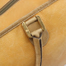 LOEWE Boston Bag Leather Beige Gold Auth 205378-19