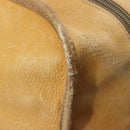 LOEWE Boston Bag Leather Beige Gold Auth 205378-22