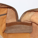 LOEWE Boston Bag Leather Beige Gold Auth 205378-26