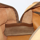 LOEWE Boston Bag Leather Beige Gold Auth 205378-27