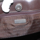 BURBERRY Nova Check Tote Bag PVC Beige Silver Auth 205379-16