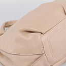 CELINE Bitter Sweet Hand Bag Leather Ivory Auth 205386-15