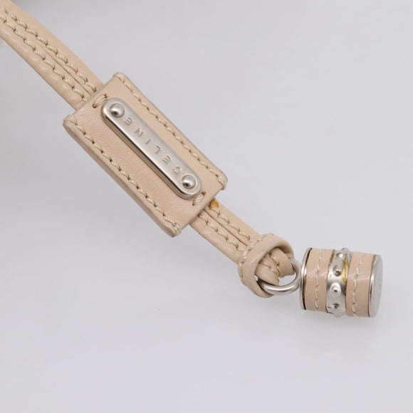 CELINE Bitter Sweet Hand Bag Leather Ivory Auth 205386