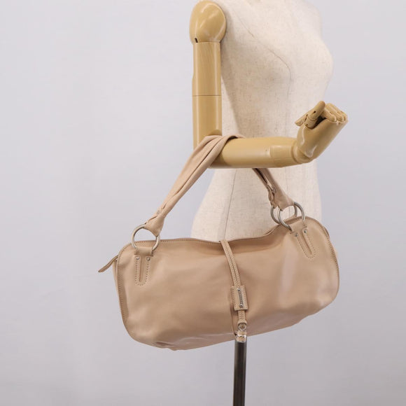 CELINE Bitter Sweet Hand Bag Leather Ivory Auth 205386