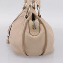 CELINE Bitter Sweet Hand Bag Leather Ivory Auth 205386-4
