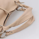 CELINE Bitter Sweet Hand Bag Leather Ivory Auth 205386-8