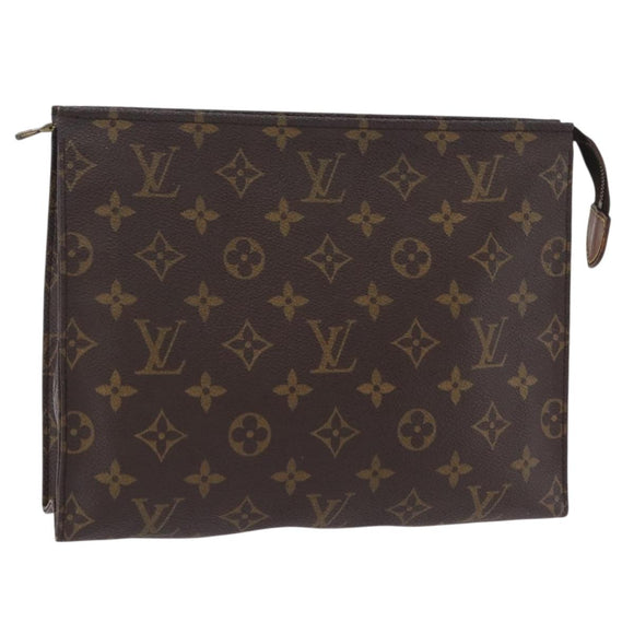 LOUIS VUITTON Monogram Poche Toilette 26 Pouch M47542 LV Auth 205387A