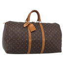 LOUIS VUITTON Monogram Keepall 55 Boston Bag M41424 LV Auth 205394-1