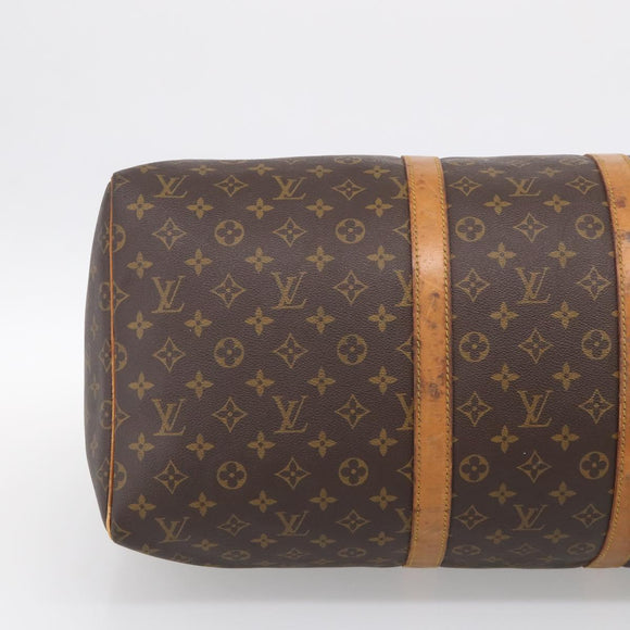 LOUIS VUITTON Monogram Keepall 55 Boston Bag M41424 LV Auth 205394