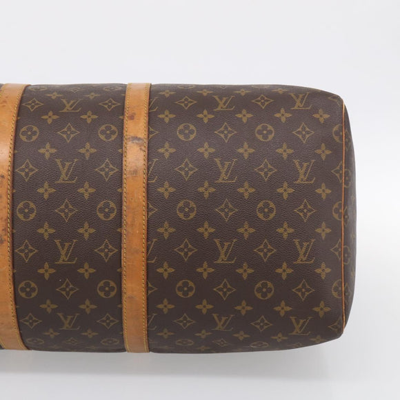 LOUIS VUITTON Monogram Keepall 55 Boston Bag M41424 LV Auth 205394