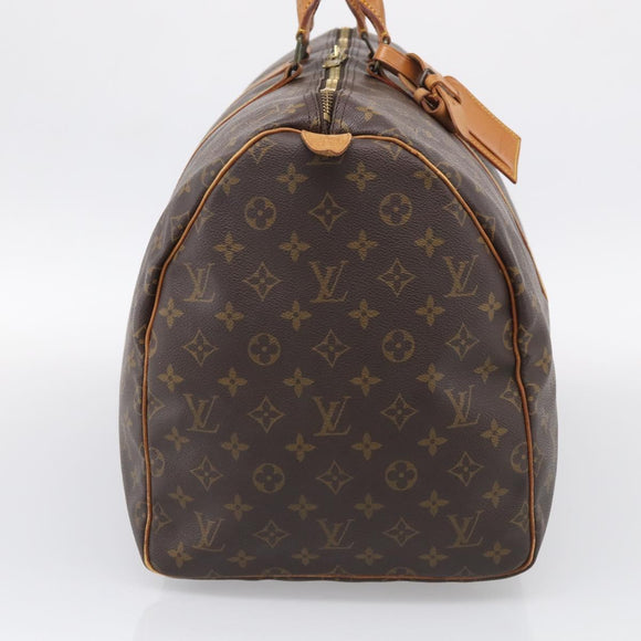 LOUIS VUITTON Monogram Keepall 55 Boston Bag M41424 LV Auth 205394