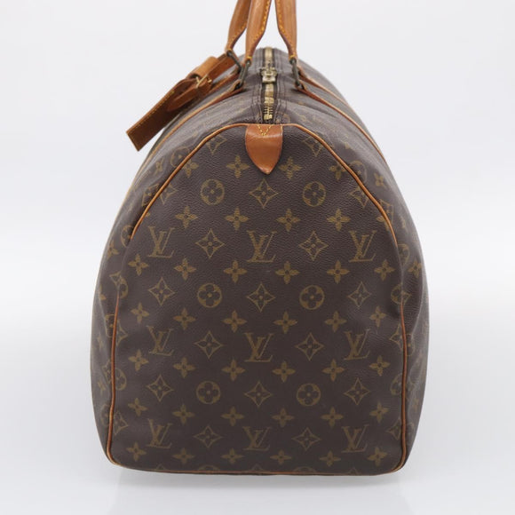 LOUIS VUITTON Monogram Keepall 55 Boston Bag M41424 LV Auth 205394