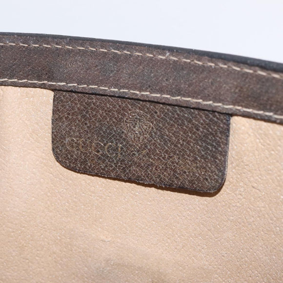 GUCCI GG Supreme Web Sherry Line Bag PVC Beige Gold 67 014 3087 Auth 205398
