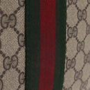 GUCCI GG Supreme Web Sherry Line Bag PVC Beige Gold 67 014 3087 Auth 205398-4