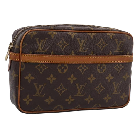 LOUIS VUITTON Monogram Compiegne 23 Clutch Bag M51847 LV Auth 205403