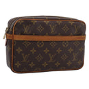 LOUIS VUITTON Monogram Compiegne 23 Clutch Bag M51847 LV Auth 205403-1