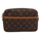 LOUIS VUITTON Monogram Compiegne 23 Clutch Bag M51847 LV Auth 205403-13