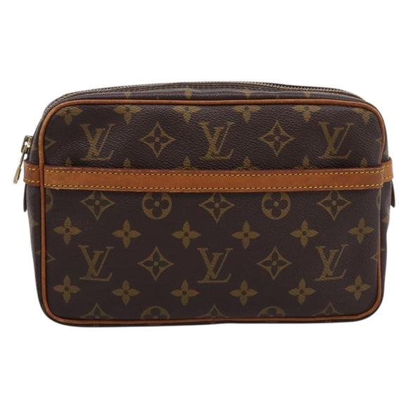 LOUIS VUITTON Monogram Compiegne 23 Clutch Bag M51847 LV Auth 205403