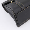 GUCCI Micro GG Supreme Hand Bag PVC Black Gold 000 46 4857 Auth 205404-11