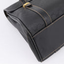 GUCCI Micro GG Supreme Hand Bag PVC Black Gold 000 46 4857 Auth 205404-13