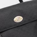 GUCCI Micro GG Supreme Hand Bag PVC Black Gold 000 46 4857 Auth 205404-14