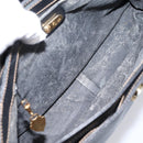 GUCCI Micro GG Supreme Hand Bag PVC Black Gold 000 46 4857 Auth 205404-17