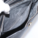 GUCCI Micro GG Supreme Hand Bag PVC Black Gold 000 46 4857 Auth 205404-24