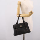 GUCCI Micro GG Supreme Hand Bag PVC Black Gold 000 46 4857 Auth 205404-26