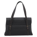 GUCCI Micro GG Supreme Hand Bag PVC Black Gold 000 46 4857 Auth 205404-3