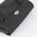 GUCCI Micro GG Supreme Hand Bag PVC Black Gold 000 46 4857 Auth 205404-6