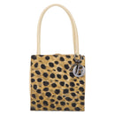 Christian Dior Hand Bag Canvas Beige Silver Auth 205405V-2