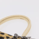 Christian Dior Hand Bag Canvas Beige Silver Auth 205405V-8