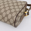 GUCCI GG Supreme Web Sherry Line Bag PVC Beige Gold 001 115 6655 Auth 205406A-17