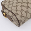 GUCCI GG Supreme Web Sherry Line Bag PVC Beige Gold 001 115 6655 Auth 205406A-18