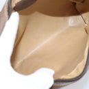 GUCCI GG Supreme Web Sherry Line Bag PVC Beige Gold 001 115 6655 Auth 205406A-11