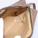 GUCCI GG Supreme Web Sherry Line Bag PVC Beige Gold 001 115 6655 Auth 205406A-21