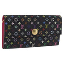 LOUIS VUITTON Multicolor Portefeiulle Sarah Wallet M60668 LV Auth 205408A-1