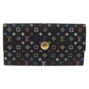 LOUIS VUITTON Multicolor Portefeiulle Sarah Wallet M60668 LV Auth 205408A-13